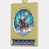 „Weihnachtliche Harmonie“ Banner-Ornament Gold (Links)
