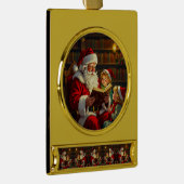 „Weihnachtliche Harmonie“ Banner-Ornament Gold (Rechts)