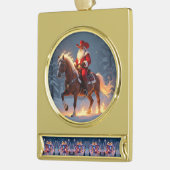 „Weihnachtliche Harmonie“ Banner-Ornament Gold (Links)