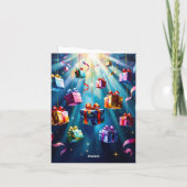 „Weihnachtliche Harmonie“ Feiertagskarte (Rückseite)