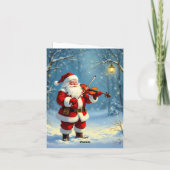 „Weihnachtliche Harmonie“ Feiertagskarte (Rückseite)