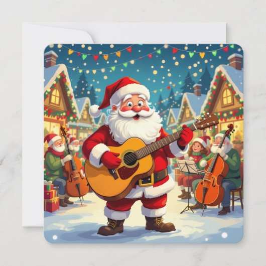 „Weihnachtliche Harmonie“ Feiertagskarte (Vorderseite)