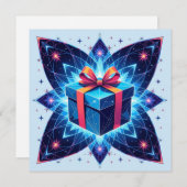 „Weihnachtliche Harmonie“ Feiertagskarte (Vorne/Hinten)