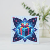 „Weihnachtliche Harmonie“ Feiertagskarte (Stehend Vorderseite)