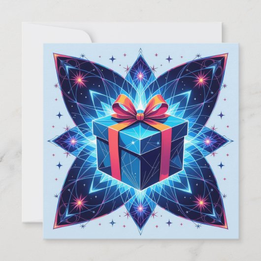 „Weihnachtliche Harmonie“ Feiertagskarte (Vorderseite)