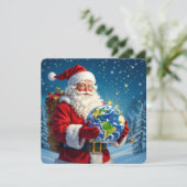 „Weihnachtliche Harmonie“ Feiertagskarte (Stehend Vorderseite)