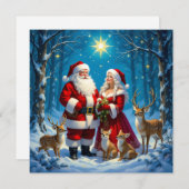 „Weihnachtliche Harmonie“ Feiertagskarte (Vorne/Hinten)