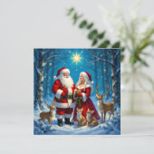 „Weihnachtliche Harmonie“ Feiertagskarte (Stehend Vorderseite)