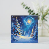 „Weihnachtliche Harmonie“ Feiertagskarte (Stehend Vorderseite)