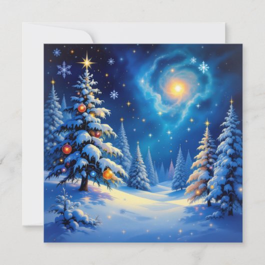 „Weihnachtliche Harmonie“ Feiertagskarte (Vorderseite)