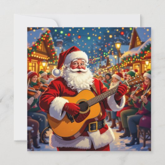 „Weihnachtliche Harmonie“ Feiertagskarte (Vorderseite)