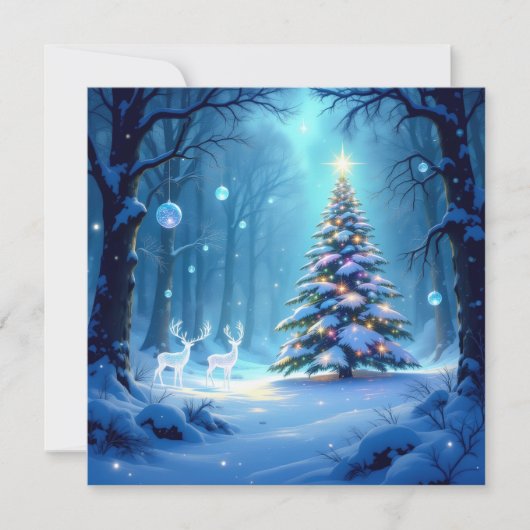 „Weihnachtliche Harmonie“ Feiertagskarte (Vorderseite)