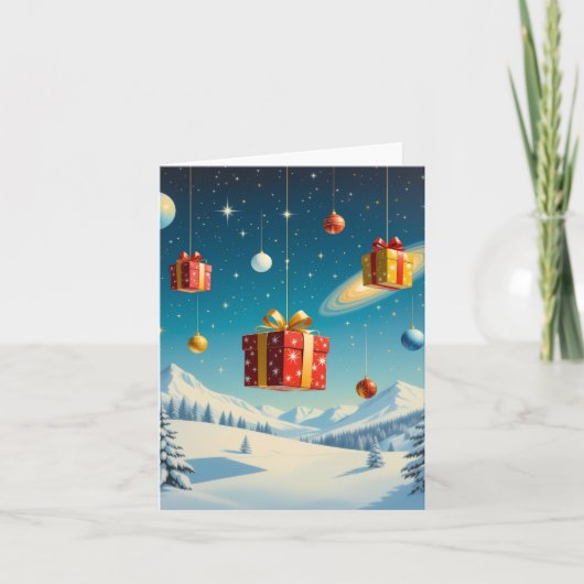 „Weihnachtliche Harmonie“ Feiertagskarte (Vorderseite)