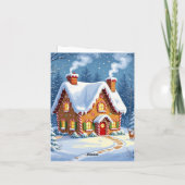 „Weihnachtliche Harmonie“ Feiertagskarte (Rückseite)