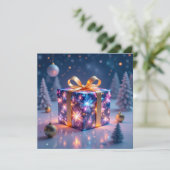 „Weihnachtliche Harmonie“ Feiertagskarte (Stehend Vorderseite)