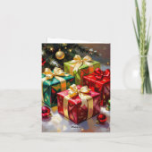 „Weihnachtliche Harmonie“ Feiertagskarte (Rückseite)