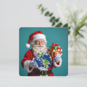 „Weihnachtliche Harmonie“ Feiertagskarte (Stehend Vorderseite)