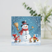 „Weihnachtliche Harmonie“ Feiertagskarte (Stehend Vorderseite)