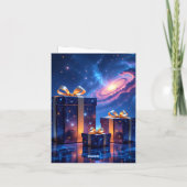 „Weihnachtliche Harmonie“ Feiertagskarte (Rückseite)