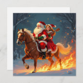 „Weihnachtliche Harmonie“ Feiertagskarte (Vorne/Hinten)