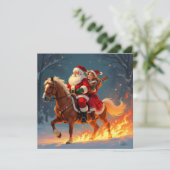 „Weihnachtliche Harmonie“ Feiertagskarte (Stehend Vorderseite)