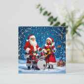 „Weihnachtliche Harmonie“ Feiertagskarte (Stehend Vorderseite)