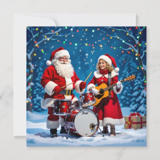 „Weihnachtliche Harmonie“ Feiertagskarte (Vorderseite)