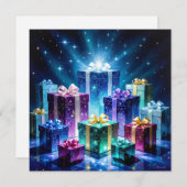 „Weihnachtliche Harmonie“ Feiertagskarte (Vorne/Hinten)