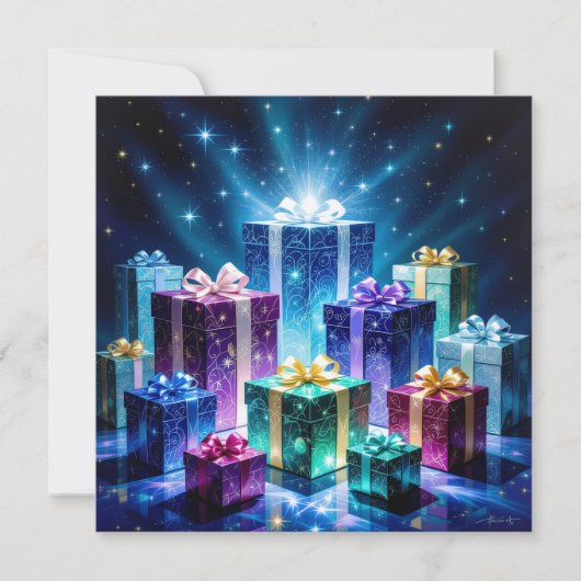 „Weihnachtliche Harmonie“ Feiertagskarte (Vorderseite)