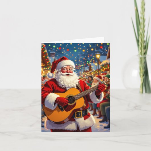 „Weihnachtliche Harmonie“ Feiertagskarte (Vorderseite)