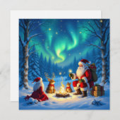 „Weihnachtliche Harmonie“ Feiertagskarte (Vorne/Hinten)