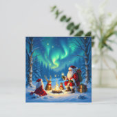 „Weihnachtliche Harmonie“ Feiertagskarte (Stehend Vorderseite)