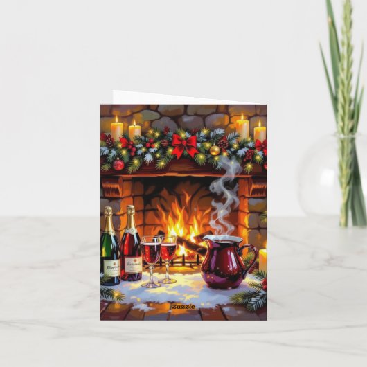 „Weihnachtliche Harmonie“ Feiertagskarte (Rückseite)