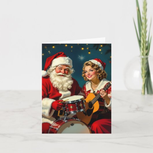 „Weihnachtliche Harmonie“ Feiertagskarte (Vorderseite)