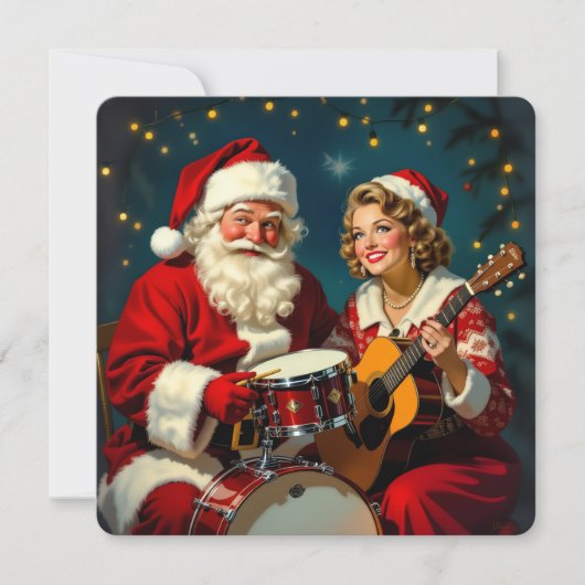 „Weihnachtliche Harmonie“ Feiertagskarte (Vorderseite)