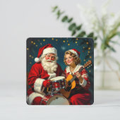 „Weihnachtliche Harmonie“ Feiertagskarte (Stehend Vorderseite)