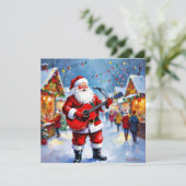 „Weihnachtliche Harmonie“ Feiertagskarte (Stehend Vorderseite)