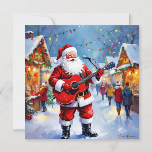 „Weihnachtliche Harmonie“ Feiertagskarte (Vorderseite)