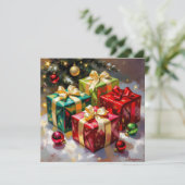 „Weihnachtliche Harmonie“ Feiertagskarte (Stehend Vorderseite)