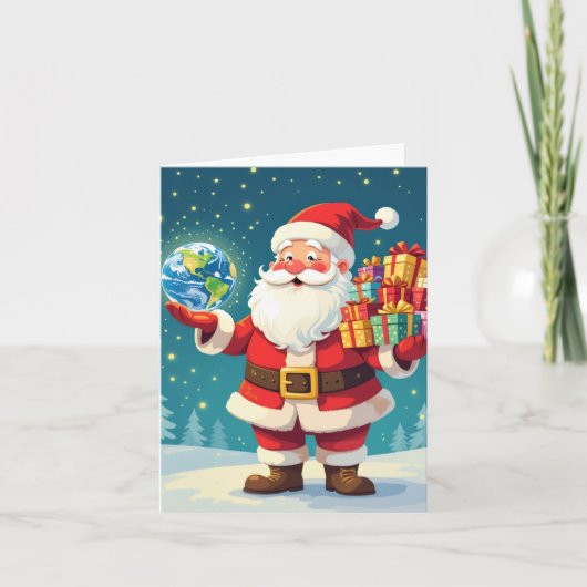 „Weihnachtliche Harmonie“ Feiertagskarte (Vorderseite)