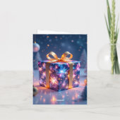 „Weihnachtliche Harmonie“ Feiertagskarte (Rückseite)