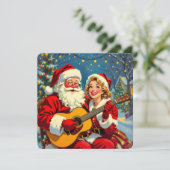 „Weihnachtliche Harmonie“ Feiertagskarte (Stehend Vorderseite)