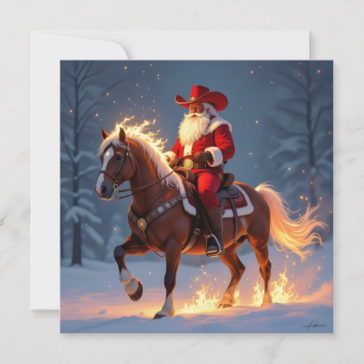 „Weihnachtliche Harmonie“ Feiertagskarte (Vorderseite)