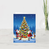 „Weihnachtliche Harmonie“ Feiertagskarte (Rückseite)