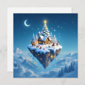 „Weihnachtliche Harmonie“ Feiertagskarte (Vorne/Hinten)