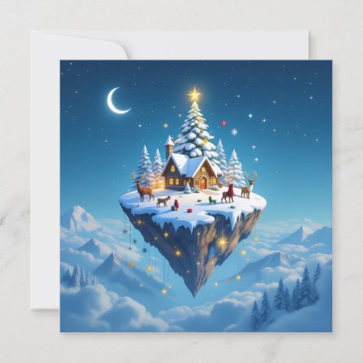 „Weihnachtliche Harmonie“ Feiertagskarte (Vorderseite)