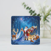 „Weihnachtliche Harmonie“ Feiertagskarte (Stehend Vorderseite)