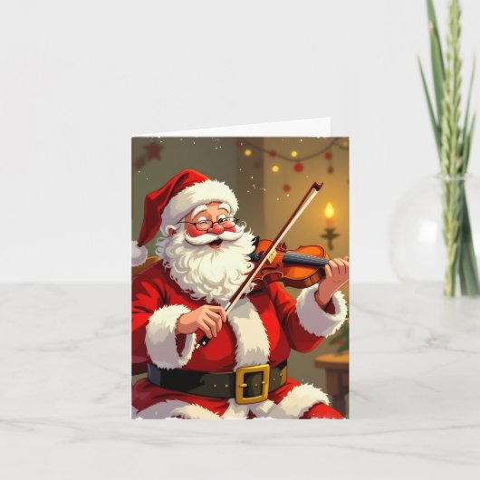 Weihnachtliche Harmonie Feiertagskarte (Vorderseite)