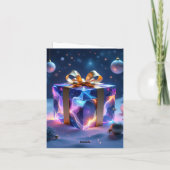 „Weihnachtliche Harmonie“ Feiertagskarte (Rückseite)