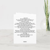 „Weihnachtliche Harmonie“ Feiertagskarte (Rückseite)